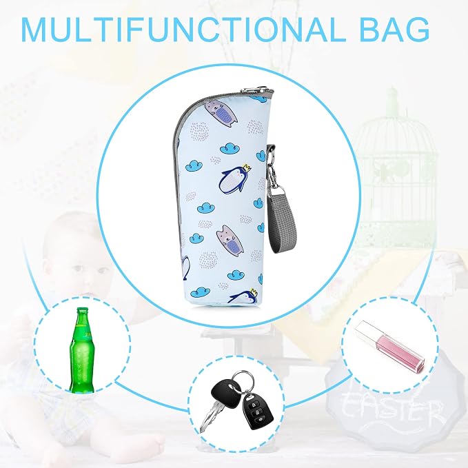 Accmor Baby Bottle Cooler Tote Bags, Insulated Breastmilk Cooler Bag, Nursing - Image 6