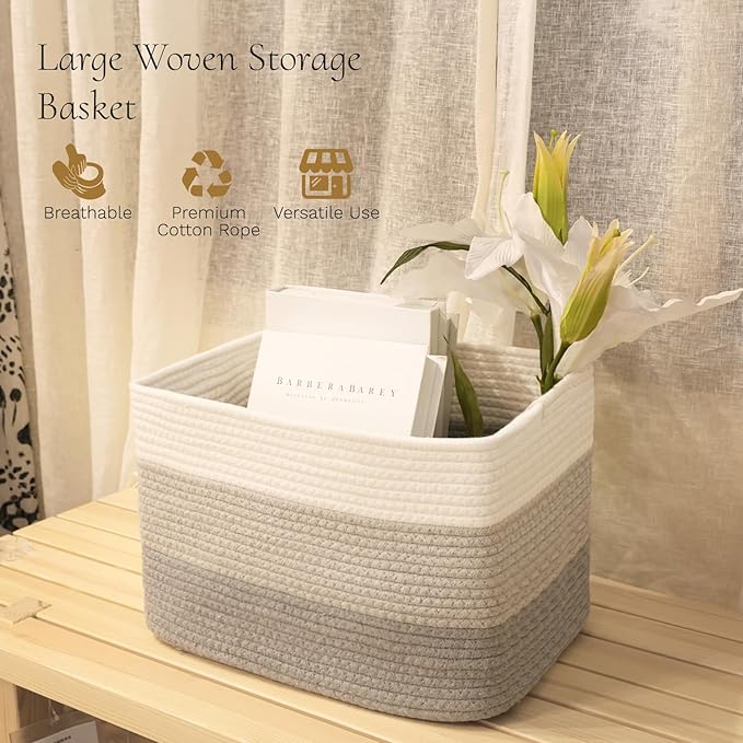 Hopegiver 3 Pack Storage Baskets - Image 2