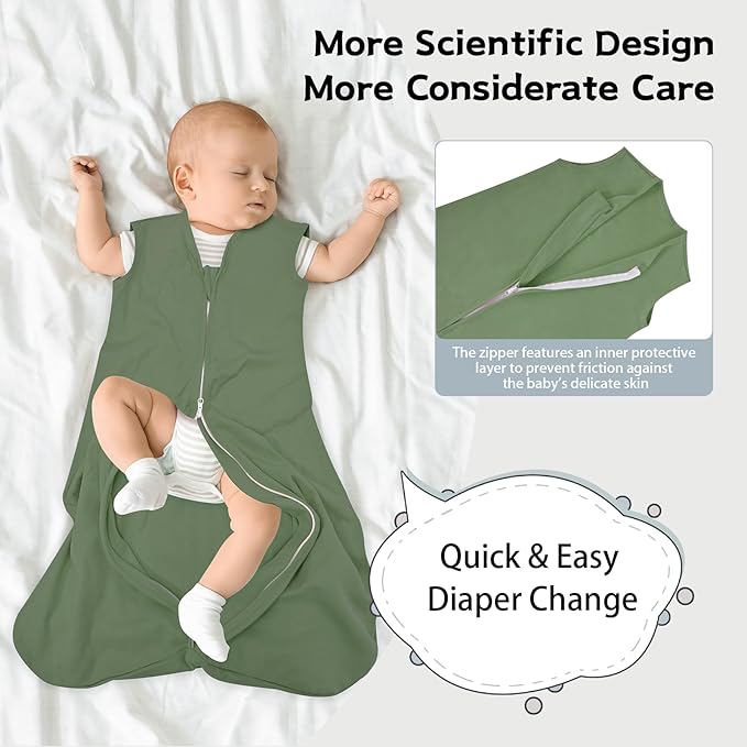 Baby Sleep Sack 12-18 Months Baby Wearable Blanket 100% Cotton TOG 0.5 2-Way - Image 4
