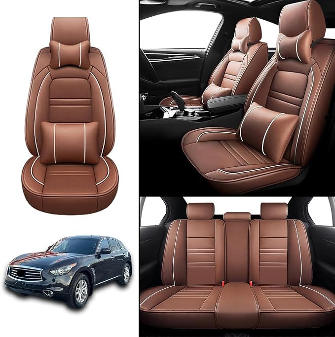 Car Seat Covers for Infiniti fx35 2003-2012 | 5-Seats Seat Covers, Waterproof - Image 2