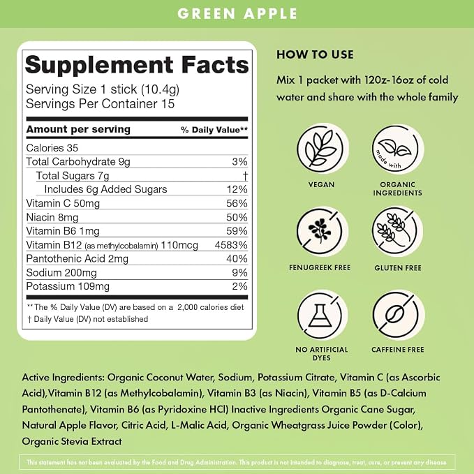 Boobie Hydromom Superfood Electrolyte Drink Mix, & Beyond, 10 Packets - Image 2