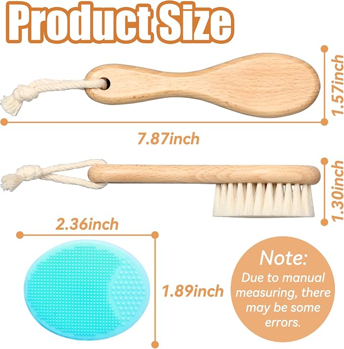 Wooden Soft Goat Bristles Brush - Image 3