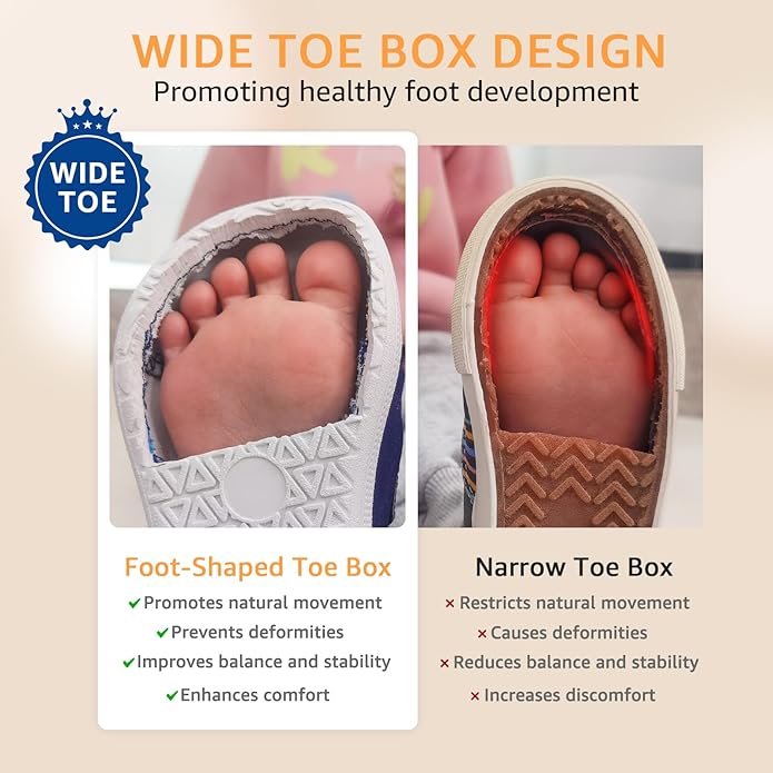 Toddler Wide Toe Box Barefoot Shoes Boys Girls Zero Drop, Baby First Walking - Image 4
