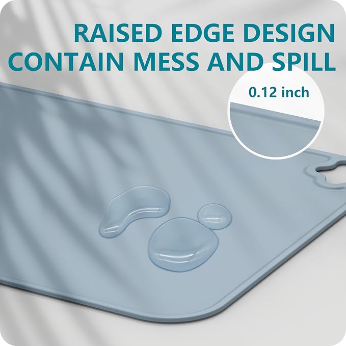 Cutebe Silicone Placemat for Toddles Kids Non-Slip Reusable Portable Kids - Image 6