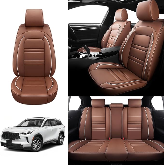Seat Covers for Infiniti qx60 2014-2025 | 5-Seats Leather Seat Covers - Image 2