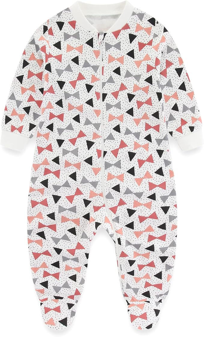 Baby Boys Girls Footies One-Piece Romper Long-Sleeve Jumsuit Cotton Newborn - Image 5
