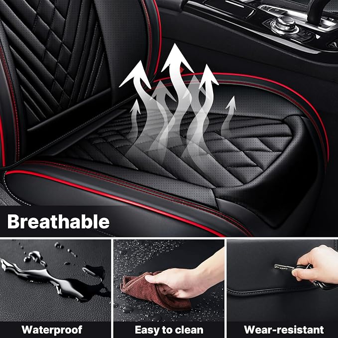 Universal Leather Seat Cover for Cars - Image 6