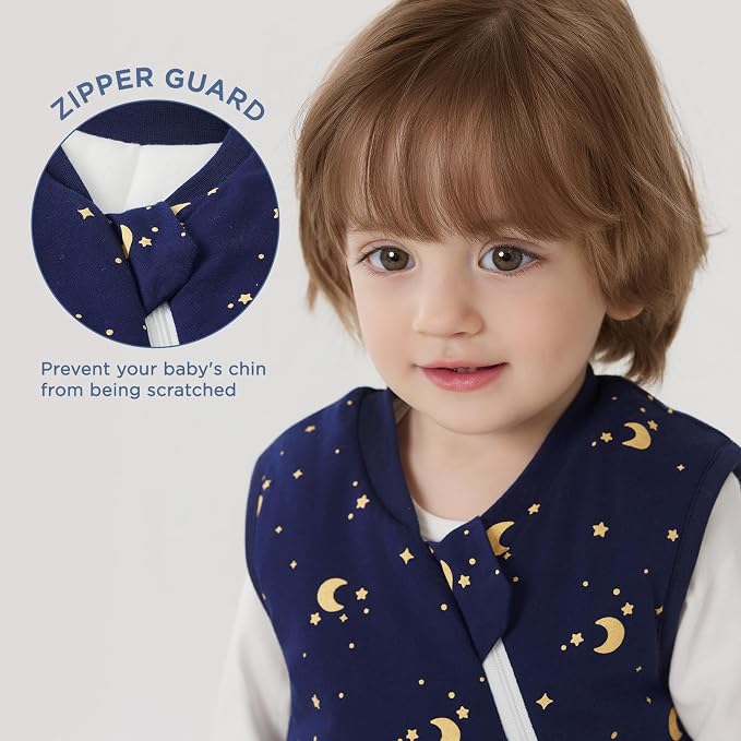 Duomiaomiao 2.5 TOG Toddler Sleep Sack 2-3T Months 100% Cotton Winter Side Open - Image 3