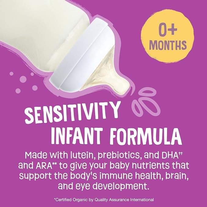 Earth's Best Organic Sensitivity Infant Formula, Babies 0-12 Months, Omega-3 DHA - Image 2