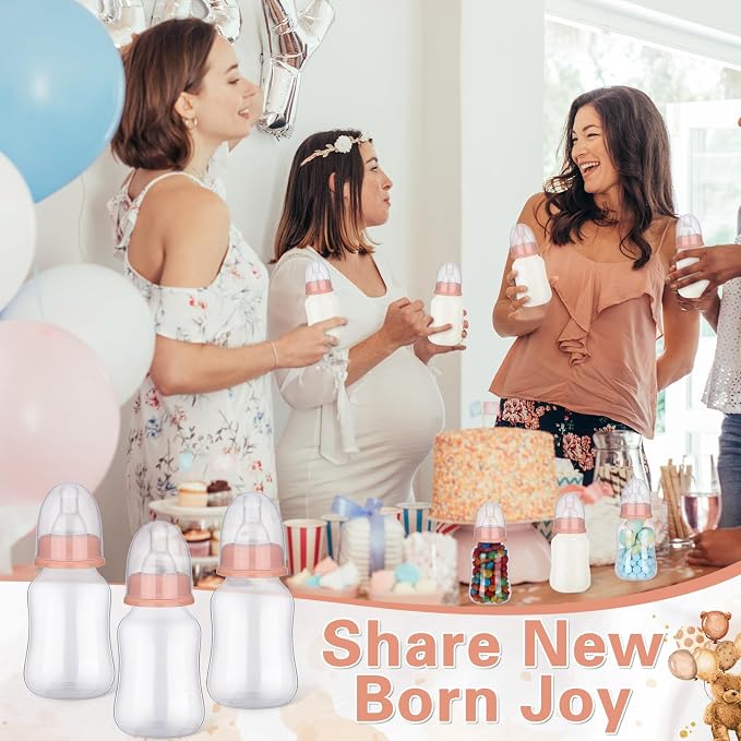TrelaCo Bottle Chug Baby Shower Game 20 Pcs Baby Bottles Shower Favor - Image 6