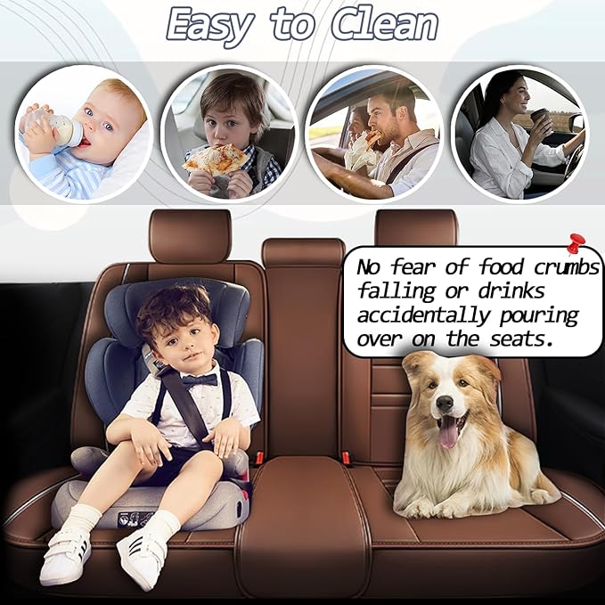 Car Seat Covers for Nissan Car Titan 2004-2024 | 5-Seats Seat Covers, - Image 7