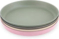 WeeSprout Bamboo Plates, Kid-Sized Dinnerware, Dishwasher Safe Melamine Dishware by WeeSprout