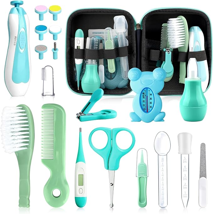 Baby Healthcare and Grooming Kit, 20 in 1 Portable Baby Safety Care Set - Image 9