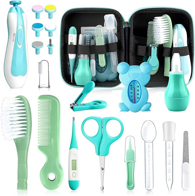 Baby Healthcare and Grooming Kit, 20 in 1 Portable Baby Safety Care Set by UHFi