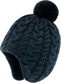 Duoyeree Kids Beanie Hat for Boys Girls Pom-pom Kint Hats Cozy Lining Winter by Duoyeree
