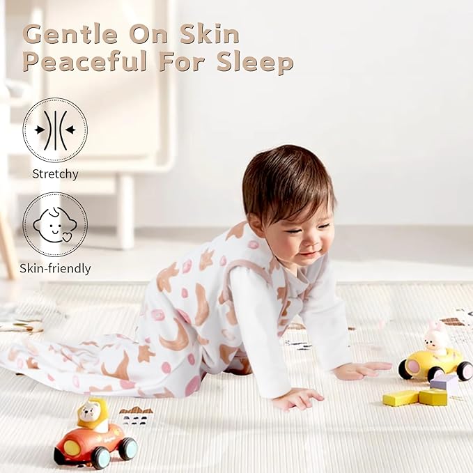 Baby Sleep Sack 12-18 Months Baby Wearable Blanket 100% Cotton TOG 0.5 2-Way - Image 5