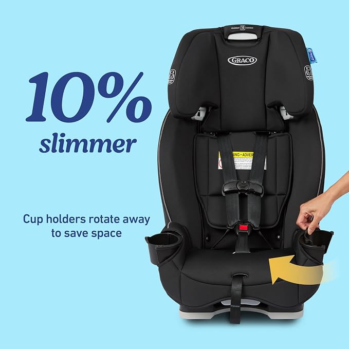 Graco Slimfit 3-in-1 Convertible Car Seat, Ultra-Space-Saving Design, Suitable - Image 4