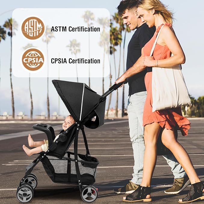 Baby Joy Lightweight Stroller, Compact Toddler Travel Stroller - Image 8
