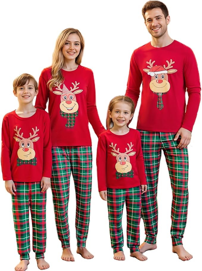Awoscut Family Christmas Pajamas Matching Pajamas by Awoscut