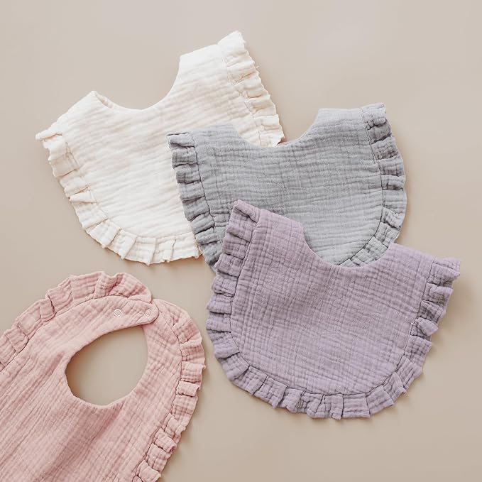 Baby Muslin Bibs Bandana Drool Bibs - Image 6