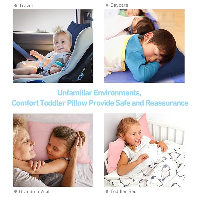 Babebay Toddler Pillow, 13X18 Soft Kid Pillow - Image 4