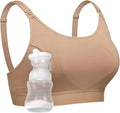 Momcozy Hands Free Pumping Bra, Adjustable Breast-Pumps Holding and Nursing Bra by Momcozy