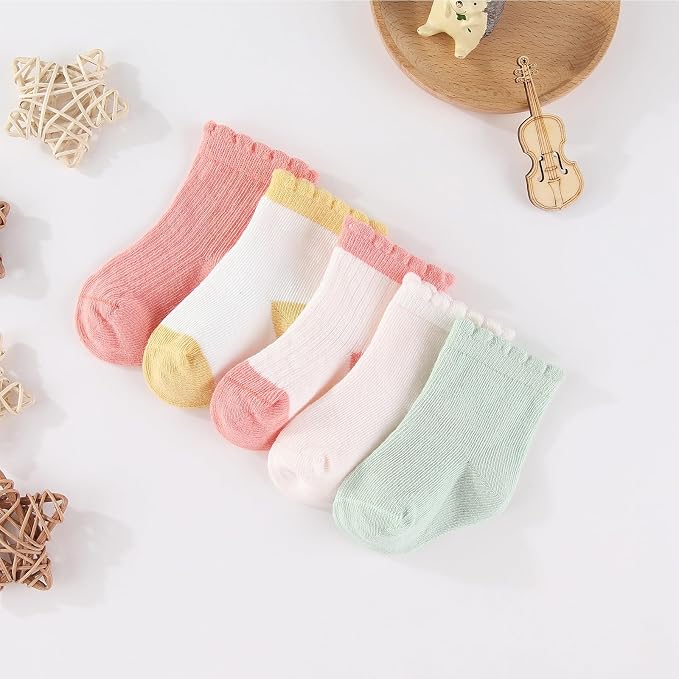 15 Pack Infant Hats Gloves Socks Unisex Baby Boy Girl Accessories Set Cotton - Image 7