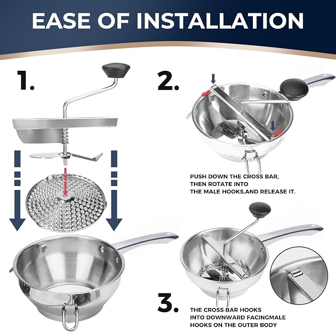 Stainless Steel Food Mills - Image 5