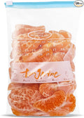 120 Pack Calendar Slider Quart Freezer Bags Reusable Food Storage Bags Slide by Unknown