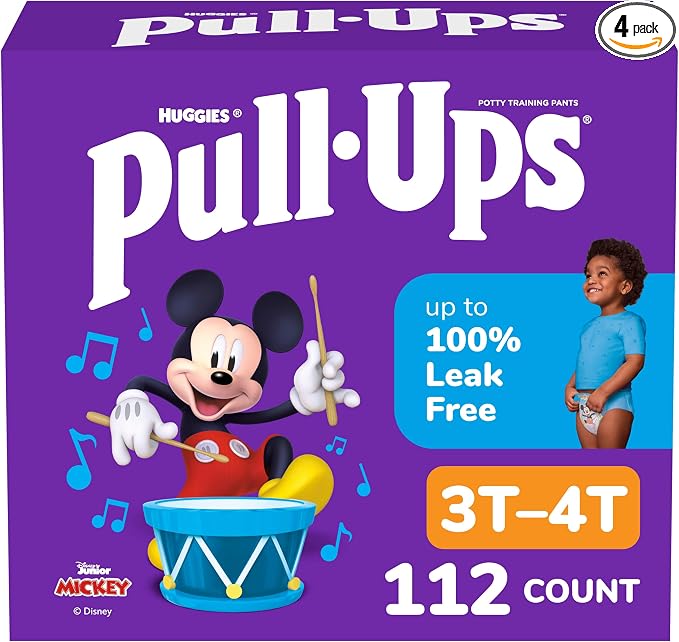 Pull-Ups Boys' Potty Training Pants, Size 3T-4T Training Underwear, Packaging by Pull-Ups