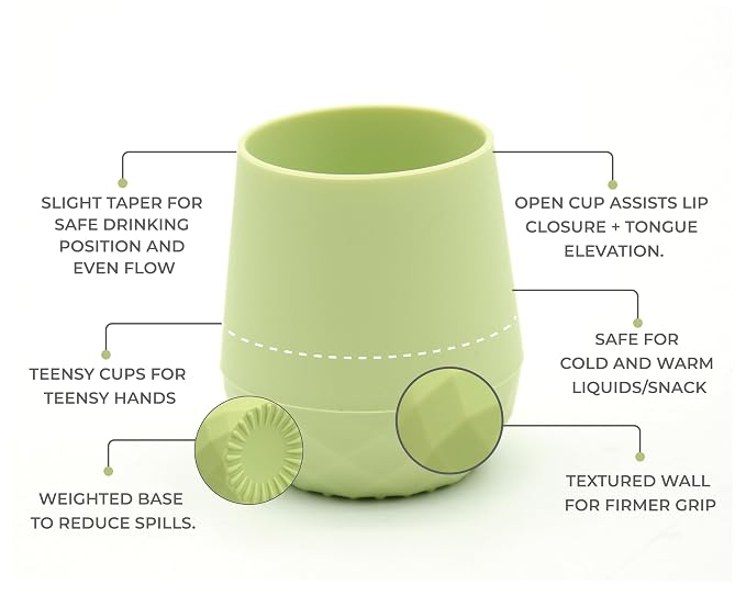 2 Pack Tiny Cup for 4+ Months | Silicone Baby Cups 6-12 Months, Infant Training - Image 3