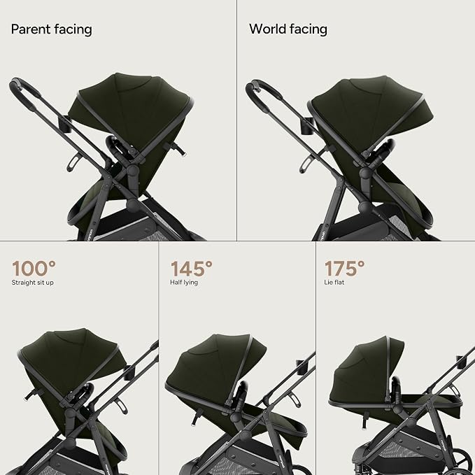 Mompush Wiz 2 in 1 Baby Stroller - Image 5