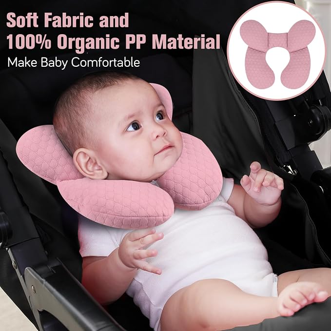 KAKIBLIN Baby Travel Pillow, Upgraded Baby Neck Pillows - Image 2