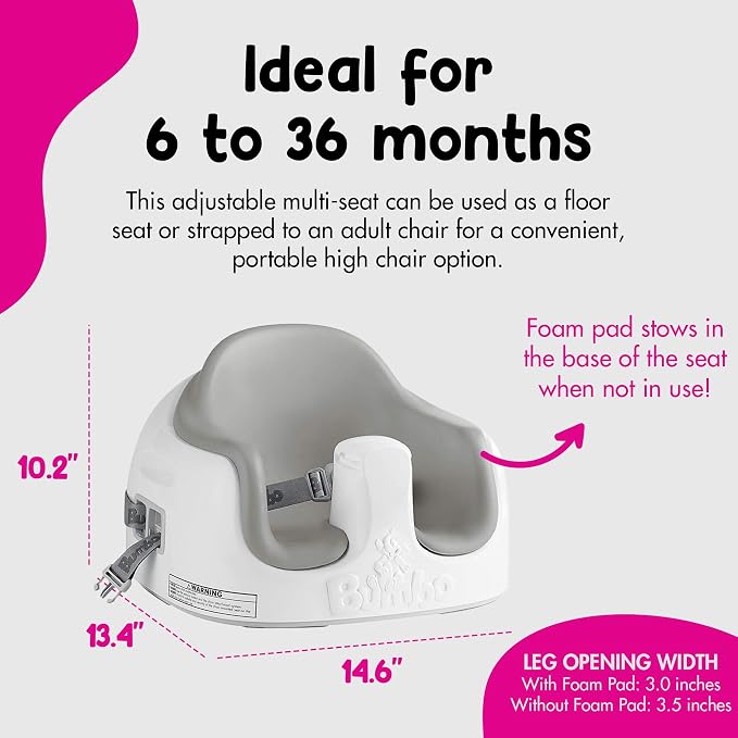Bumbo 2 Pack 3-in-1 Multi-Seat for 6 to 36 Months, Travel Baby Feeding and Play - Image 4