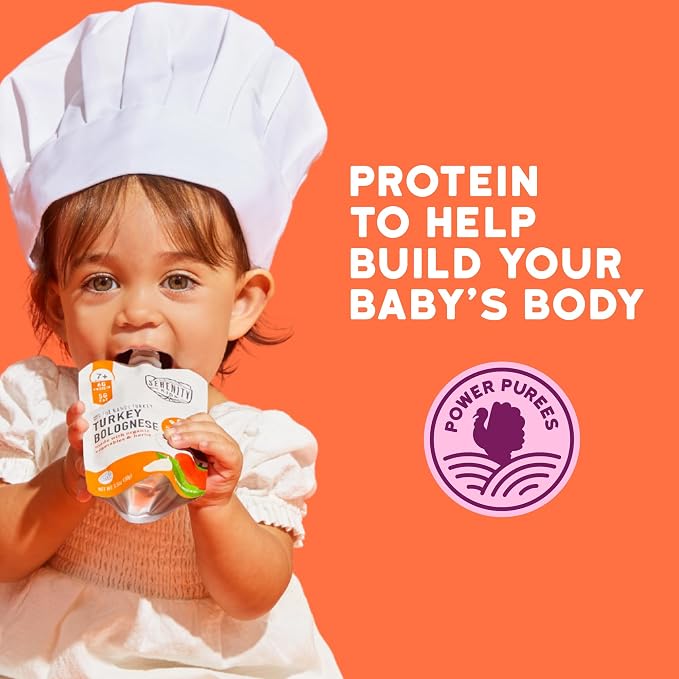 Serenity Kids 7+ Month Turkey Bolognese Bone Broth Baby Food Puree - Image 5