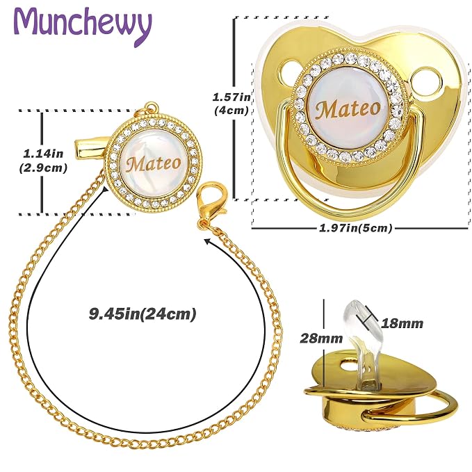 Personalized Pacifier and Pacifier Clip - Image 4