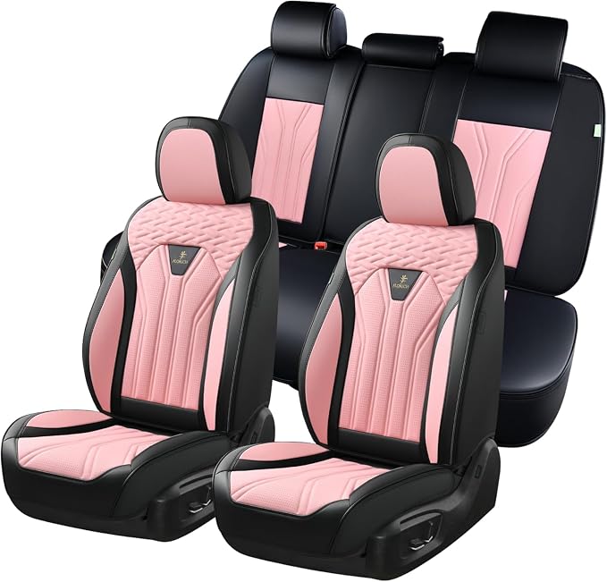 FLORICH Rear Seat Covers Leather Car Seat Covers Waterproof Back Seat Cover - Image 8