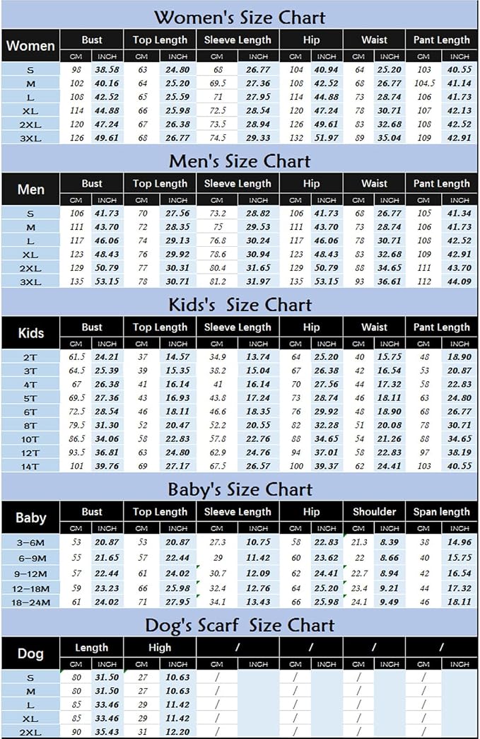 Awoscut Christmas Family Matching Pajamas Christmas Pjs Holiday Nightwear - Image 7