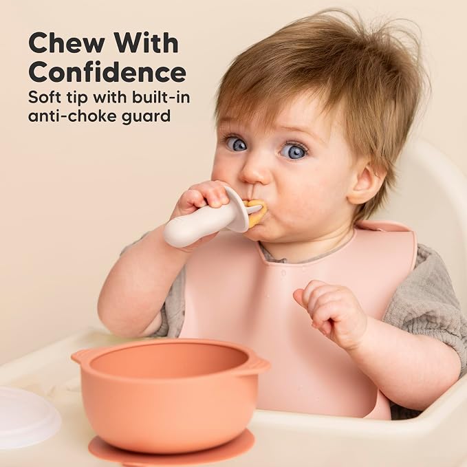 KeaBabies 4-Pack Silicone Baby Spoons and Forks Set - Image 4