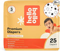 Hello Bello Diapers, Size 3 Superstars, Hypoallergenic by HelloBello