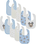 Disney 10-Pack Mickey Mouse Baby Bibs – Ten Soft, and Adjustable Cotton Bibs by Disney