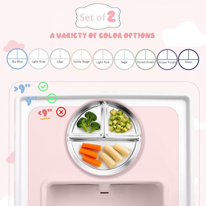Stainless Steel Baby Plate - Image 3