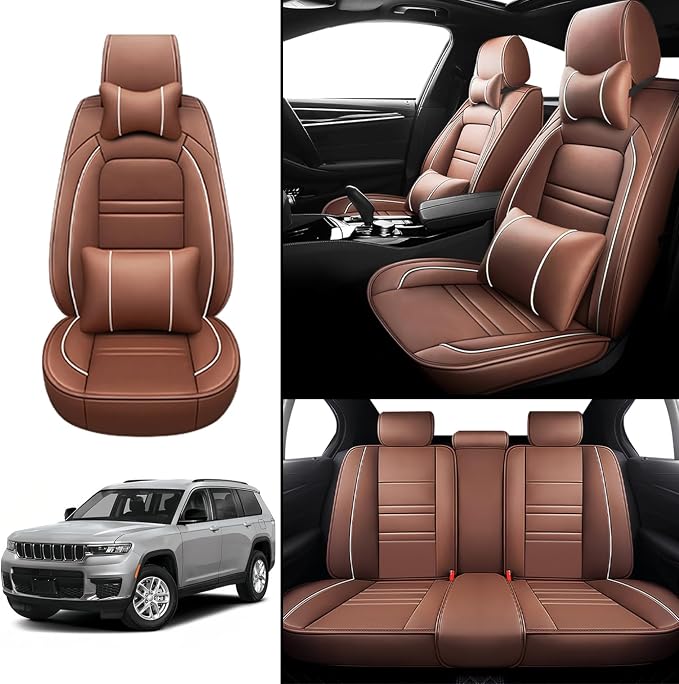 Car Seat Covers for JP Grand Cherokee 2011-2025 | 5-Seats Seat Covers, - Image 2