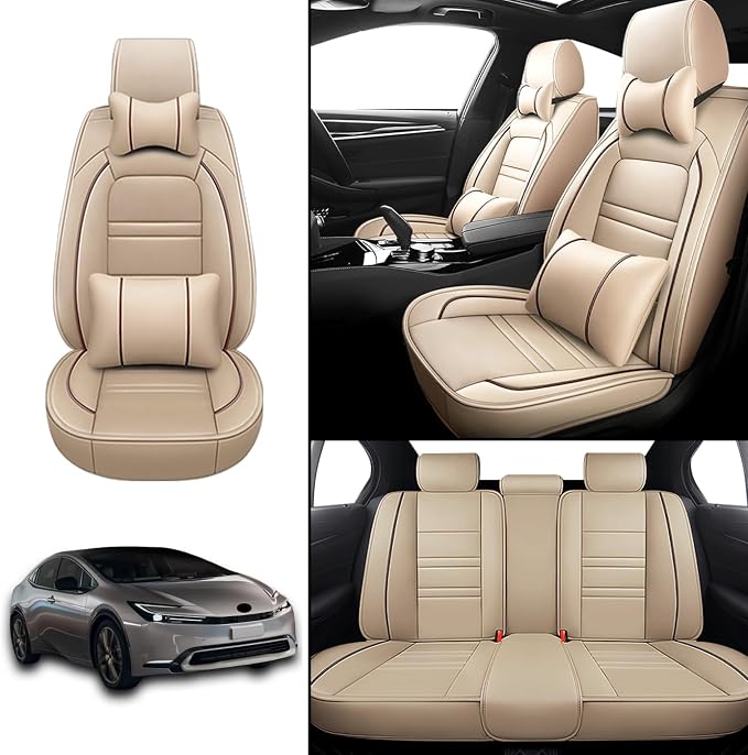 Car Seat Covers for Toyota Prius 2001-2025 | 5-Seats Seat Covers, Waterproof - Image 2