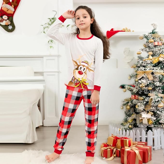 Schbbbta Family Matching Pajamas Holiday Sleepwear Long Sleeve Pjs Sets - Image 5