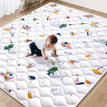 Baby Play Mat - 65" X 50", Premium Thicker Foam One-Piece Crawling Mat by VibeBear