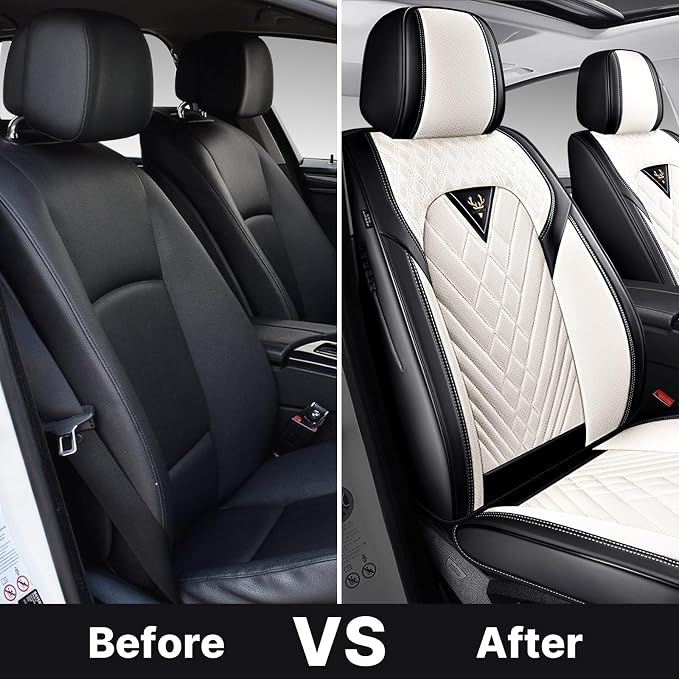 Car Seat Covers, Waterproof Faux Leather Automotive Comfortable Seat Covers - Image 7
