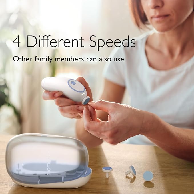 Momcozy Baby Nail File Electric, Gentle Baby Nail Trimmer Electric, Baby Nail - Image 4