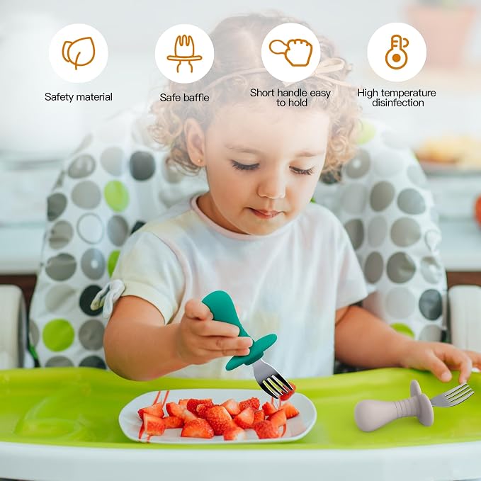 Baby Forks Toddler Forks for Self Feeding, Kids Forks - Image 3