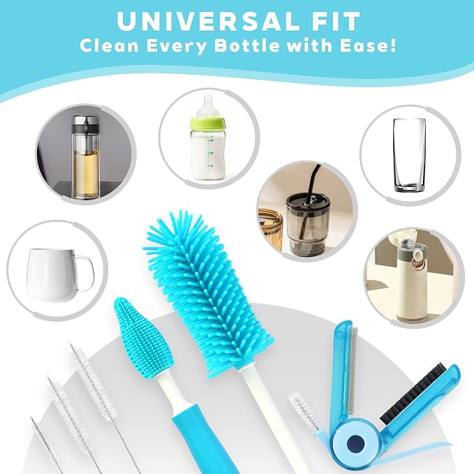 Sosmar 6 Pack Water Bottle Cleaner, Stanley Cup Cleaner Brush Kit - Image 2